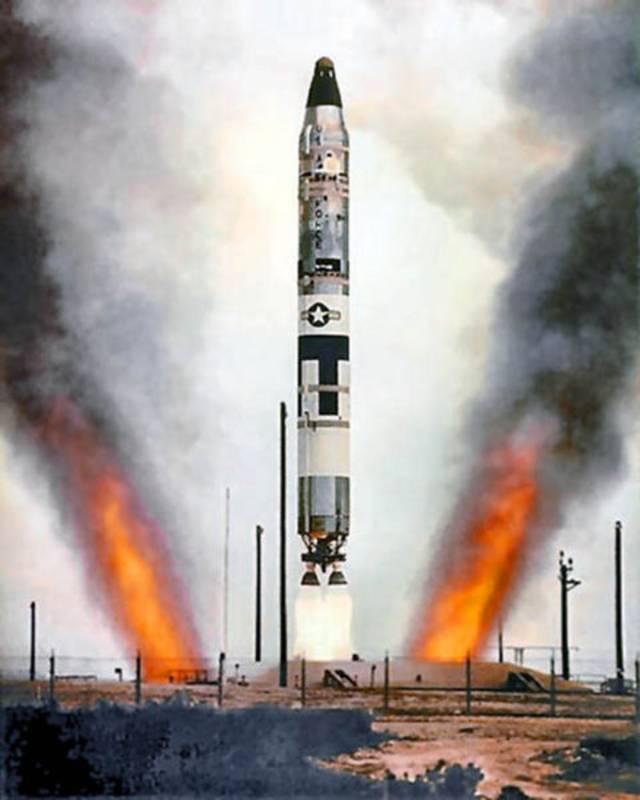 Start einer Titan-II-Rakete, Foto: USAF