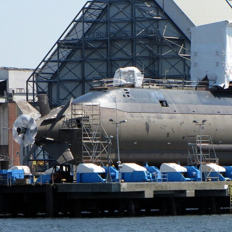 U-Boot der Dolphin II (AIP) Klasse INS Tanin beim HDW-Werft in Kiel