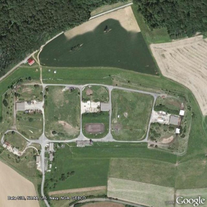 Satellitenbild von Dallau, 2008. Mapdaten: ©Google Data SIO, NOAA, U.S. Navy, NGA, GEBCO