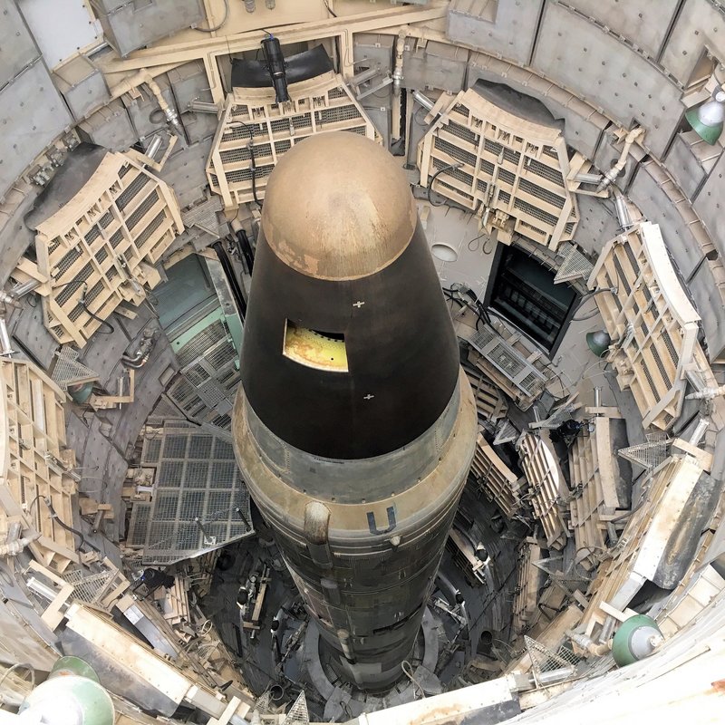 Eine alte Titan-Atomrakete, im ICBM-Start-Silo, Arizona
