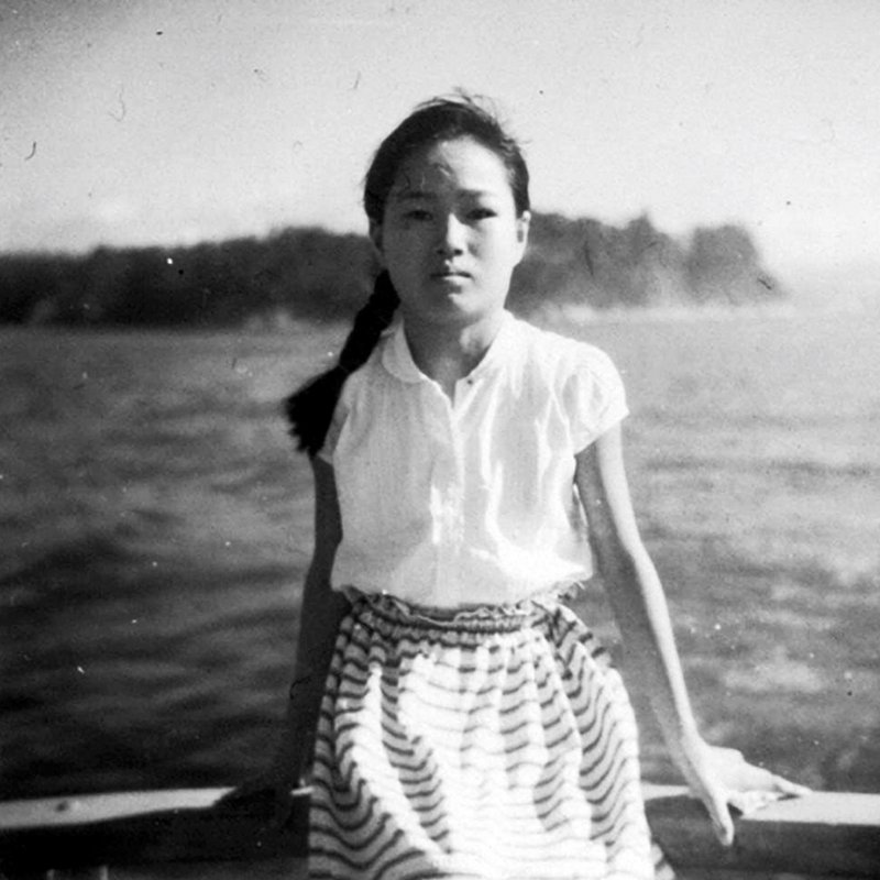 Sadako Sasaki, 1954, bevor sie die Diagnose Leukämie erhielt.