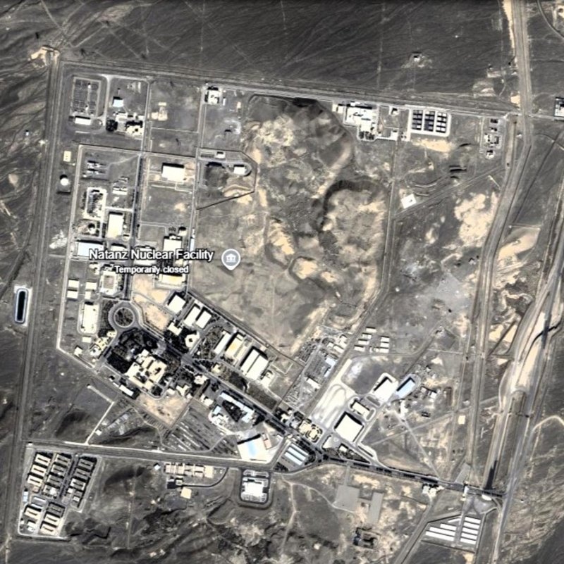 Satellitenbild von der Natans-Urananreicherungsanlage