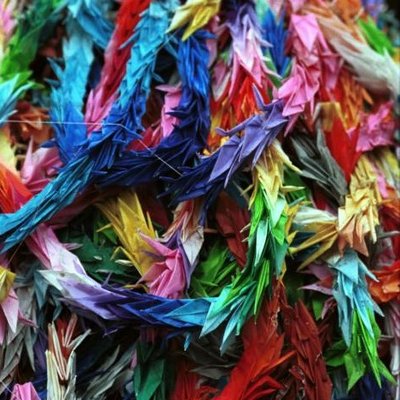 Papierkraniche in Hiroshima.